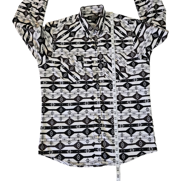 Chemise Western Ryan Michael Homme XL – Gris Soie & Coton, Perles Snap, Occasion
